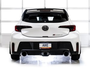 Toyota GR Corolla Performance Exhaust - AWE Tuning - Cat Back Touring Edition - Chrome Silver - `23-`24